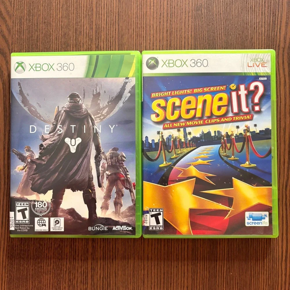 Xbox 360 Game Lot Sims 3 Destiny Terraria Scene It Dance Central Def Jam Rapstar